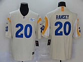 Nike Rams 20 Jalen Ramsey Bone 2020 New Vapor Untouchable Limited Jersey,baseball caps,new era cap wholesale,wholesale hats